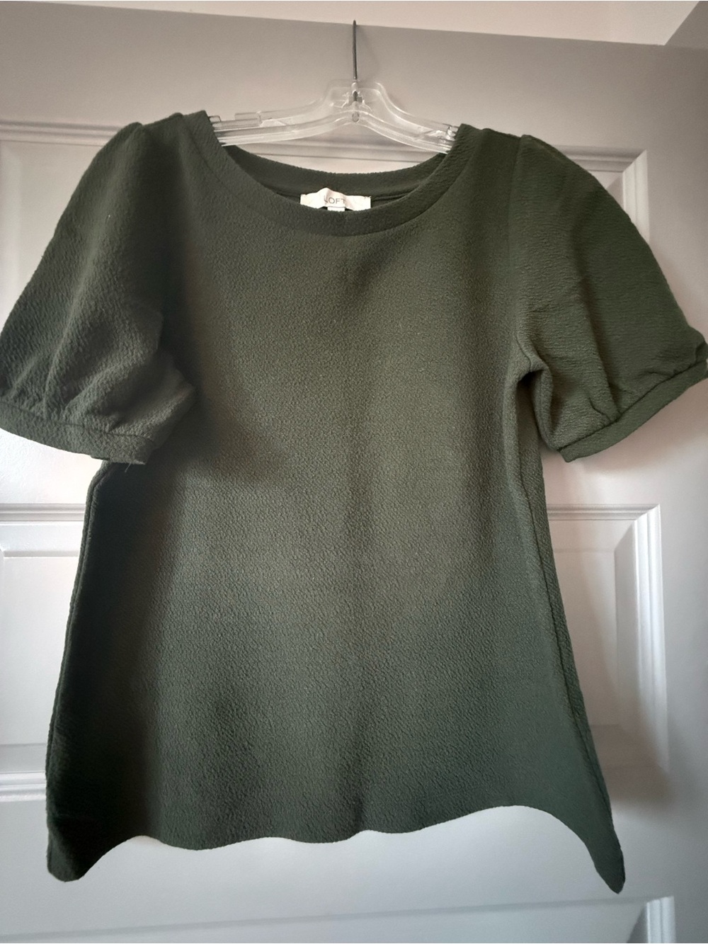 LOFT Black Ribbed Knit Top